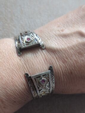 Stunning Western Sterling Watch Band
